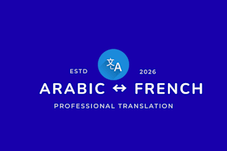 do arabic french translation professionally