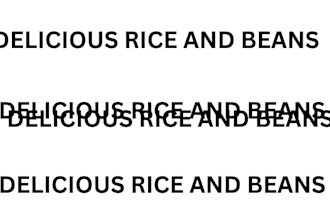 do delicious rice and beans with stew