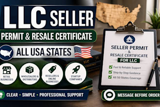 help you get seller permit and resale certificate for llc