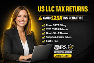 prepare and efile US tax return and US tax filing 1120 5472 1040