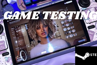 thoroughly test play and review your steam or mobile game for bugs and feedback