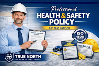 create a professional health and safety policy