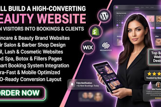 design a stunning medical spa, chiropractor, beauty, skincare and salon website