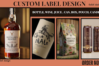 do label design wine label design can beer whiskey gin juice bottle label design