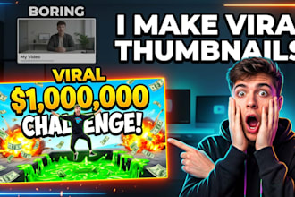 design eye catching youtube thumbnail for high ctr