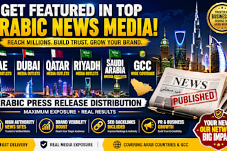 arabic press release distribution in uae dubai qatar riyadh gcc media outlets