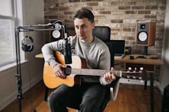 record professional acoustic guitar for your song