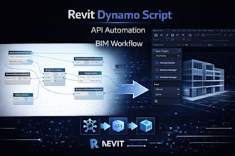 develop revit dynamo script, revit api automation and bim workflow tools