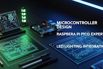 design microcontroller boards and modify raspberry pi pico with led lighting