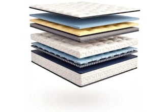 design high quality 3d mattress model with exploded view and realistic renders