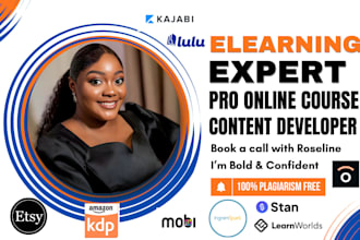 write ebook online course, training content, digital course content, curriculum