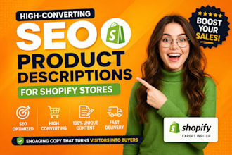 write SEO shopify product descriptions