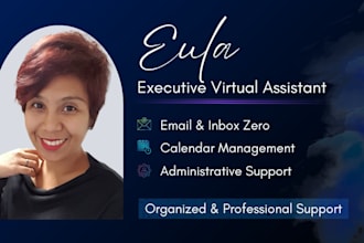 be your professional virtual assistant for inbox and calendar manage for 1 month
