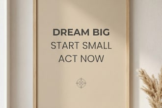 design modern printable wall art poster for home decor
