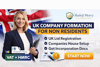 provide UK company formation non resident UK ltd registration companies house