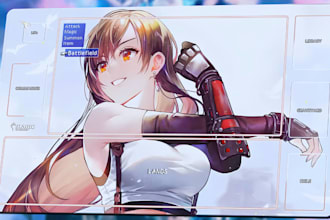 design custom playmat mousepad desk mat for tcg card game fantasy art