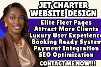design jet charter website private jet website aviation website air charter site
