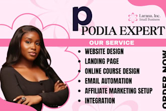 make podia, podia website, online course, teachable, course website