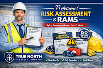 create a professional risk assessment and method statement rams