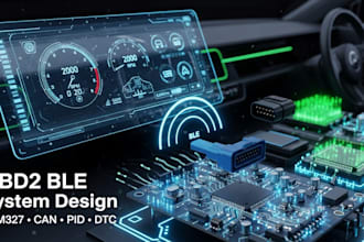 develop automotive obd2 ble system using elm327 can pid dtc