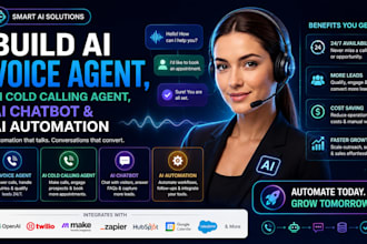 build ai voice agent, ai cold calling agent, ai chatbot and ai automation
