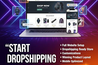 create a shopify dropshipping store ready to launch