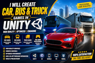 develop traffic games car bus and truck