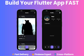 a modern flutter app with firebase backend and clean UI