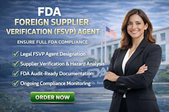 be your fda fsvp agent and ensure full fsma compliance