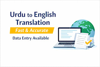 translate urdu to english and do data entry tasks accurately