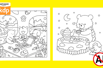 draw custom coloring book pages for kids and adults