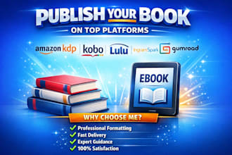 publish your book on amazon kdp kobo lulu ingramspark gumrod and other platforms