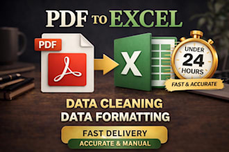 convert PDF to excel with professional data formatting