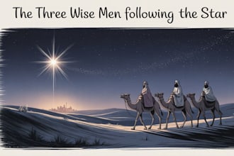 illustrate christian children bible themed illustration and children story book