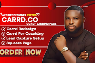 design carrd website, carrd landing page, redesign carrd website carrd co