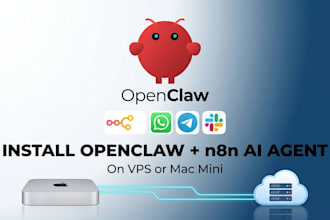 install setup openclaw clawdbot moltbot open claw n8n ai agent on vps mac mini