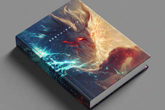 draw a book cover art and ebook cover art