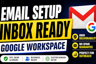 setup google workspace email system for business outreach