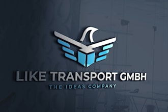 design a modern trucking, transport and logistics logo