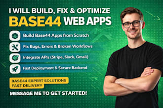 base44 expert base44 bug fixing base44 integration app deployment base44 web app