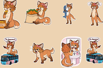 draw furry telegram stickers nsfw furry stickers animated discord art GIF