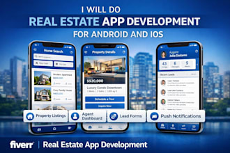 do real estate app development for android and ios