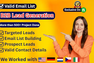 do b2b lead generation, linkedin leads and prospect listing