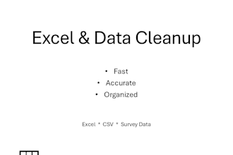 clean and format your messy excel or survey data