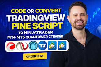 code or convert tradingview pine script to ninjatrader mt4 mt5 quantower ctrader