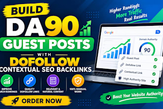 build da90 guest posts with dofollow contextual SEO backlinks