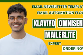 be your klaviyo expert do klaviyo flows klaviyo email shopify klaviyo marketing