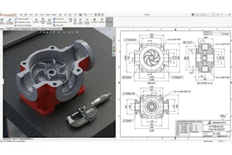draw professional technical drawing, and 2d cad drawing for manufacturing