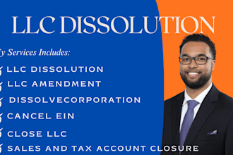 do llc dissolution, close US corporation, ein cancellation or amendment