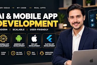 develop ai mobile app ios android app flutter app developer ai app creation